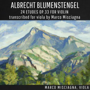 Pochette de 24 Etudes for Violin, op. 33, Transcribed for Viola by Marco Misciagna de Marco Misciagna