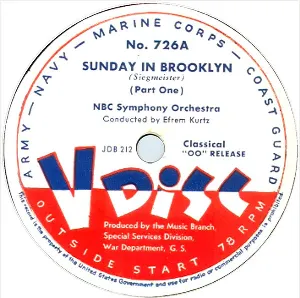 Pochette de Sunday in Brooklyn de NBC Symphony Orchestra