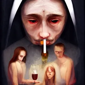 Pochette de I Don't Know More Coherently Than Vladimir Putin What My Ultimate Goal Is, and Like Russia's Netherworld Denizens, You Don't Know Either, Although You Follow Me as If I Were Der Rattenfänger von Hameln de Wings of an Angel