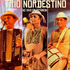 Pochette de Ao Vivo em Estância de Trio Nordestino