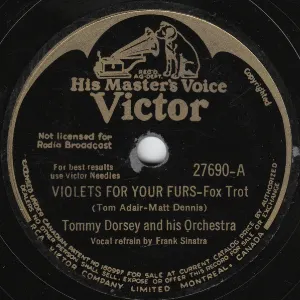 Pochette de Violets for Your Furs / Somebody Loves Me de Tommy Dorsey and His Orchestra
