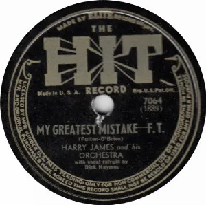 Pochette de My Greatest Mistake / Flight of the Bumble Bee de Harry James and His Orchestra