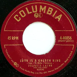 Pochette de Love Is a Golden Ring / There's Not a Moment to Spare de Frankie Laine