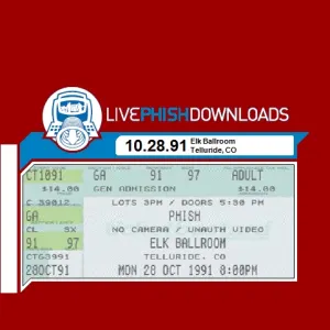 Pochette de 1991-10-28: Elk Ballroom, Telluride, CO, USA de Phish