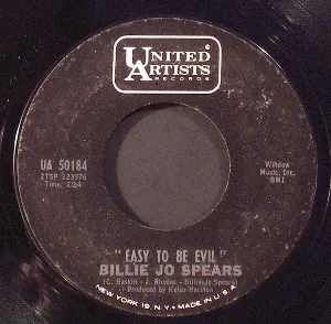 Pochette de Easy to Be Evil / Much to Busy to Cry de Billie Jo Spears