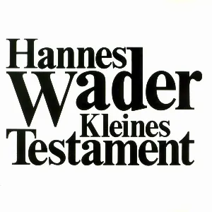 Pochette de Kleines Testament de Hannes Wader