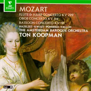 Pochette Flute & Harp Concerto KV 299 / Oboe Concerto KV 314 / Bassoon Concerto KV 191 (Amsterdam Baroque Orchestra feat. conductor Ton Koopman)