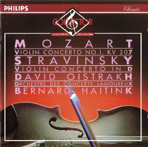 Pochette Mozart: Violin Concerto no. 1, KV 207 / Stravinsky: Violin Concerto in D