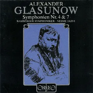 Pochette de Symphonien Nr. 4 & 7 de Bamberger Symphoniker - Alexander Glazunov - Neeme Järvi