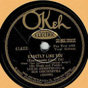 Pochette de Exactly Like You / Indian Cradle Song de Louis Armstrong & His Orchestra