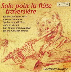 Pochette de Solo pour la flute traversiere de Barthold Kuijken