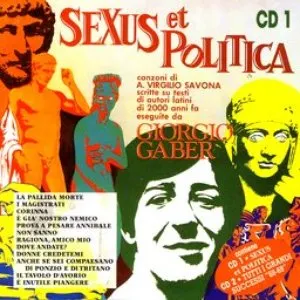 Pochette de Sexus et Politica de Giorgio Gaber