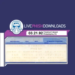 Pochette de 1992-03-21: Chesnut Cabaret, Philadelphia, PA, USA de Phish