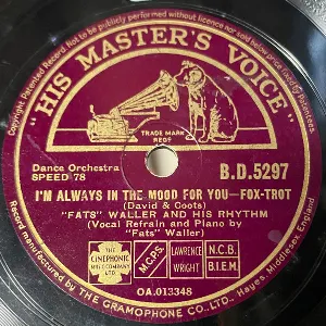 Pochette de I'm Always in the Mood for You / She's Tall, She's Tan, She's Terrific de Fats Waller and His Rhythm