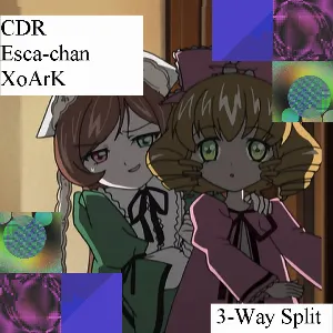 Pochette de 3-way Split de XoArK - CDR