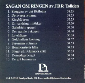 Pochette de Sagan Om Ringen de J.R.R. Tolkien