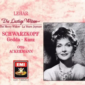 Pochette de Die lustige Witwe de Otto Ackermann - Franz Lehár - Erich Kunz - Nicolai Gedda - Elisabeth Schwarzkopf