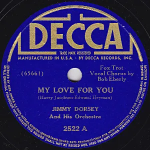 Pochette de My Love for You / A Home in the Clouds de Jimmy Dorsey and His Orchestra