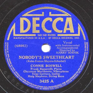 Pochette de Nobody's Sweetheart / Dinah de Connee Boswell