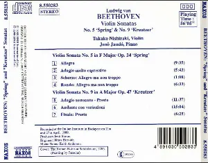 Pochette Violin Sonatas: No. 5 “Spring” / No. 9 “Kreutzer”