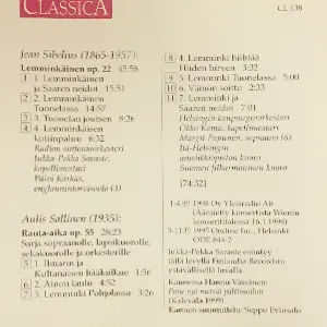 Pochette Jean Sibelius: Lemminkäinen - Aulis Sallinen: Rauta-aika