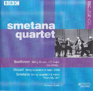 Pochette Beethoven: String Quartet in F major, op. 18 no. 1 / Mozart: String Quartet in D major, K. 499 / Smetana: String Quartet in E minor “From My Life”