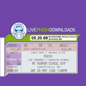 Pochette de 1989-05-20: Mt. Hermon School Gymnasium, Northfield, MA, USA de Phish