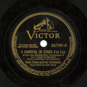 Pochette de A Handful of Stars / Love of My Life de Artie Shaw and His Orchestra