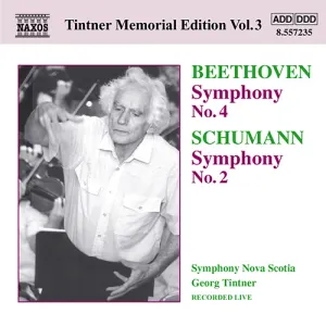 Pochette de Beethoven: Symphony no. 4 / Schumann: Symphony no. 2 de Ludwig van Beethoven - Robert Schumann - Georg Tintner