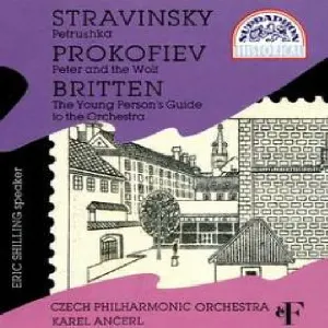 Pochette Stravinsky: Petrushka / Prokofiev: Peter and the Wolf / Britten: The Young Person's Guide to the Orchestra
