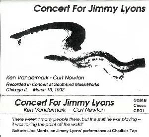 Pochette de Concert for Jimmy Lyons de Ken Vandermark