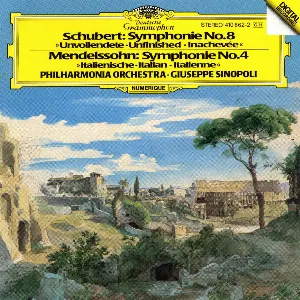Pochette Schubert: Symphonie No.8 „Unvollendete“ / Mendelssohn: Symphonie No.4 „Italienische“