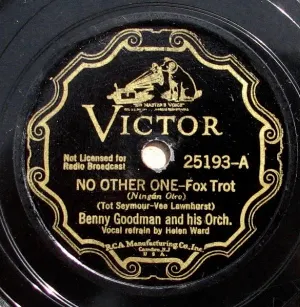 Pochette de No Other One / Yankee Doodle Never Went to Town de Benny Goodman and His Orchestra