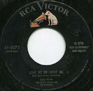 Pochette de Love Me or Leave Me / I Love to Love de Lena Horne