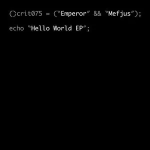 Pochette de Hello World EP de Mefjus