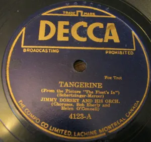 Pochette de Tangerine / Ev'rything I Love de Jimmy Dorsey and His Orchestra