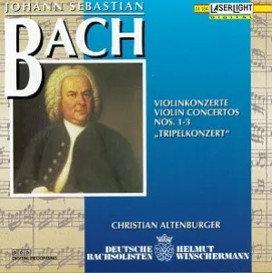 Pochette de Violin Concertos Nos. 1-3 / Triple Concerto de Johann Sebastian Bach