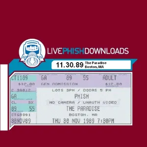 Pochette de 1989-11-30: The Paradise, Boston, MA, USA de Phish