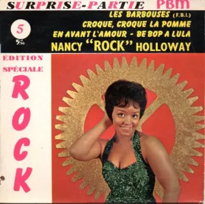Pochette de Croque, croque la pomme / Be Bop a Lula / En avant l’amour / Les Barbouses (F.B.I.) de Nancy Holloway