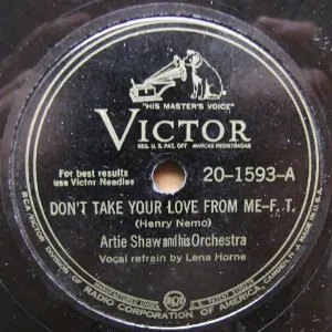 Pochette de Don't Take Your Love From Me / It Had to Be You de Artie Shaw and His Orchestra