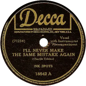 Pochette de I'll Never Make the Same Mistake Again / I Can't Stand Losing You de The Ink Spots