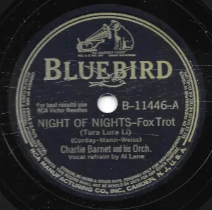 Pochette de Night of Nights (Tura Lura Li) / Ya Lu-Blu (I Love You) de Charlie Barnet and His Orchestra