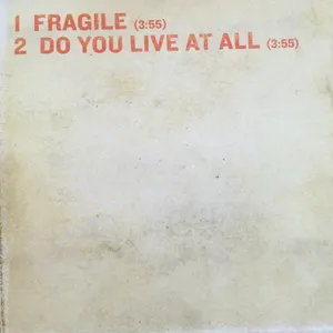 Pochette Fragile / Do You Live At All?