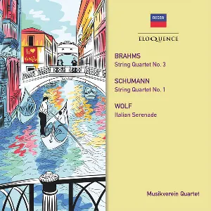 Pochette Brahms: String Quartet no. 3 / Schumann: String Quartet no. 1 / Wolf: Italian Serenade