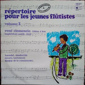 Pochette de Répertoire pour les jeunes flûtistes de Hopkinson Smith - René Clemencic
