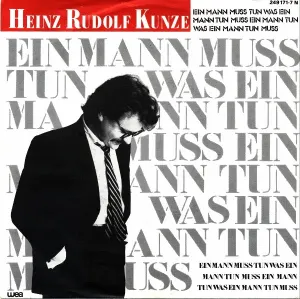 Pochette de Ein Mann muss tun was ein Mann tun muss ein Mann tun was ein Mann tun muss de Heinz Rudolf Kunze