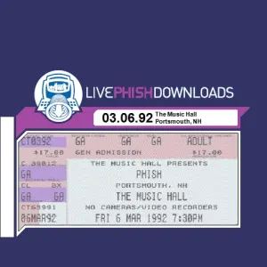 Pochette de 1992-03-06: The Music Hall, Portsmouth, NH, USA de Phish