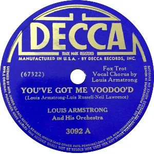 Pochette de You've Got Me Voodoo'd / Harlem Stomp de Louis Armstrong & His Orchestra
