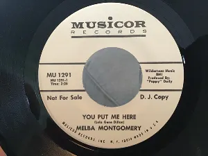 Pochette de You Put Me Here de Melba Montgomery