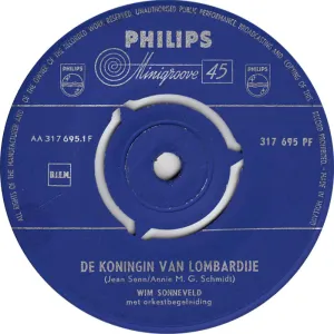 Pochette de De koningin van Lombardije / Marjolijne de Wim Sonneveld